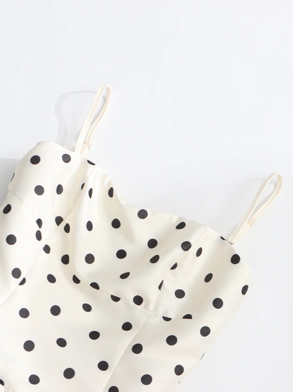 Robe longue à pois