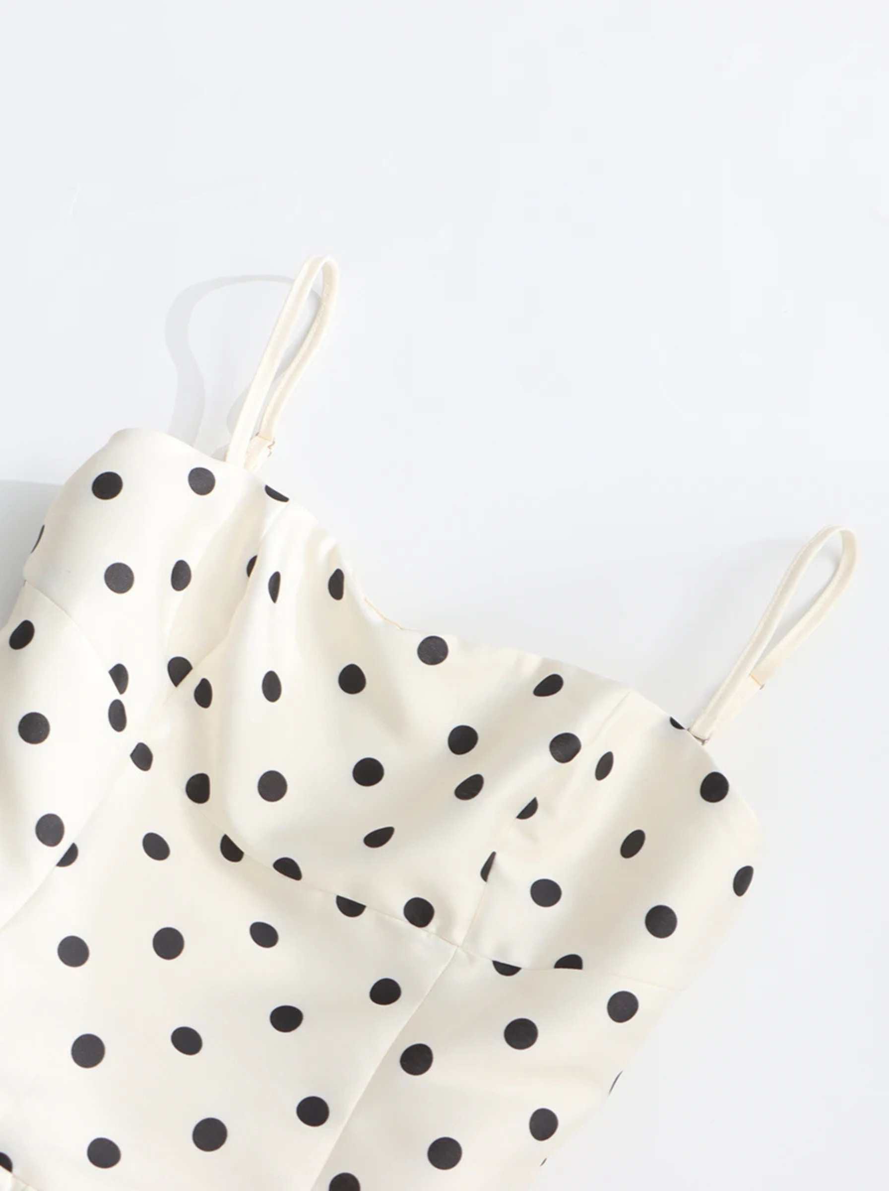 Robe longue à pois