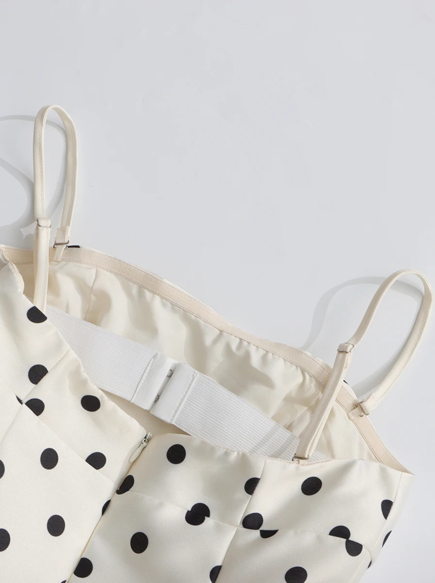 Robe longue à pois